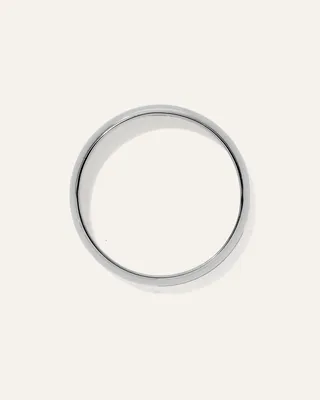 Quince Quince | Men's Low Dome Band Rings in Platinum — Men Summer white Jewelry