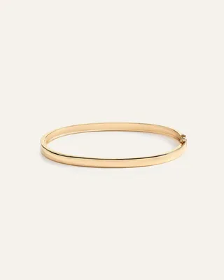 Quince Quince | Women's 14K Gold Bold Bangle in Yellow Gold — Women Autumn gold Accessories