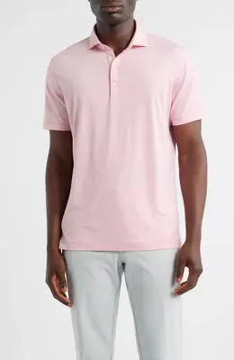 johnnie-O johnnie-O Lyndon Classic Fit Polo in Azalea — Men Spring pink Tops