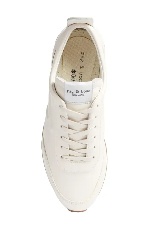 rag & bone rag & bone Retro Runner Sneaker in Birch — Women Winter white Shoes