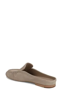 Vince Vince Tevin Ruched Apron Toe Mule in Dark Clay — Women Autumn grey Shoes