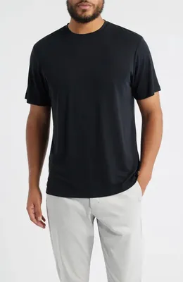 johnnie-O johnnie-O The Tee Modal Blend Crewneck T-Shirt in Black — Men Winter black Tops