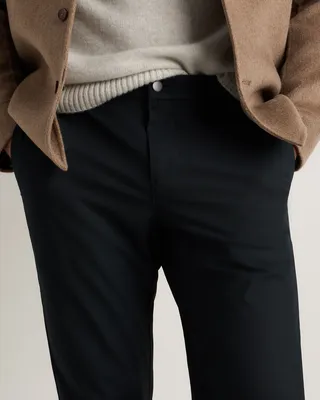 Quince Quince | Men's Ultimate Commuter Pants in True Black — Men Winter black Trousers & Chinos