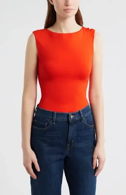 rag & bone rag & bone Luca Reversible Tank in Bt Red — Women Spring coral Tops