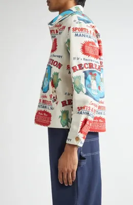 Bode Bode Enrichment Jacket in White Multi — Men Spring white Outerwear