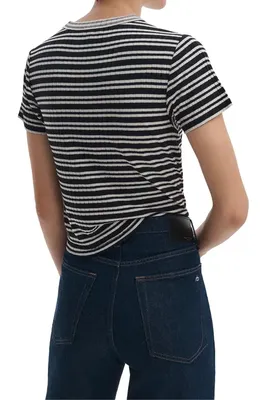 rag & bone rag & bone Featherweight Logan Mid Rise Wide Leg Jeans in Dusk Rinse — Women Winter navy Jeans & Denim