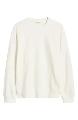 AG AG Arc Crewneck Cotton Sweatshirt in 5 Years True White — Men Winter white Tops