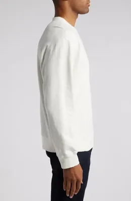 AG AG Arc Crewneck Cotton Sweatshirt in 5 Years True White — Men Winter white Tops