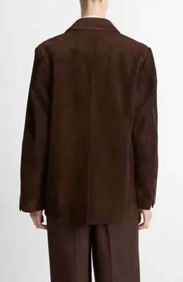 Vince Vince Suede Blazer in Chocolate — Women Autumn chocolate Outerwear