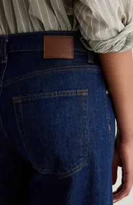 AG AG Saige Mid Rise Wide Leg Jeans in Symmetry — Women Summer navy Jeans & Denim