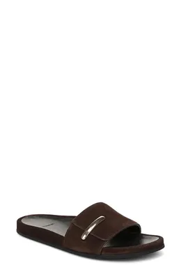 Vince Vince Sadie Slide Sandal in Cacao Brown — Women Autumn chocolate Shoes