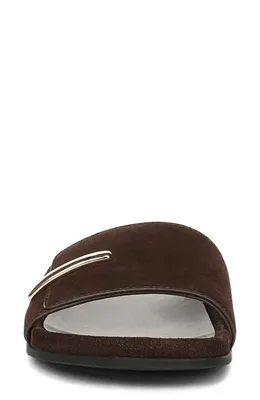Vince Vince Sadie Slide Sandal in Cacao Brown — Women Autumn chocolate Shoes