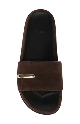 Vince Vince Sadie Slide Sandal in Cacao Brown — Women Autumn chocolate Shoes