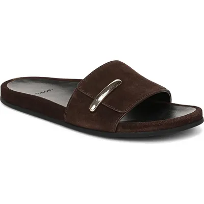 Vince Vince Sadie Slide Sandal in Cacao Brown — Women Autumn chocolate Shoes