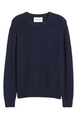 FRAME FRAME Cashmere Crewneck Sweater in Navy — Men Winter navy Tops