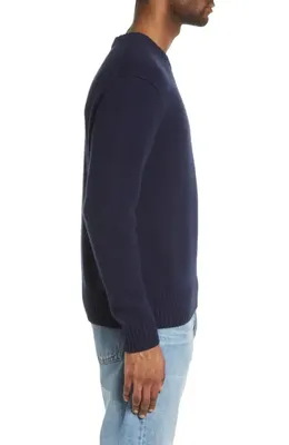 FRAME FRAME Cashmere Crewneck Sweater in Navy — Men Winter navy Tops