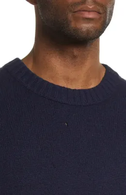 FRAME FRAME Cashmere Crewneck Sweater in Navy — Men Winter navy Tops