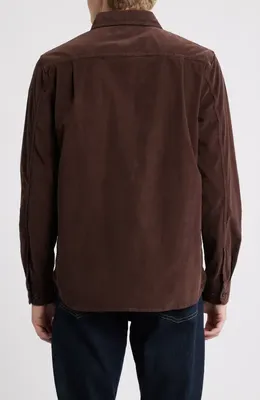 AG AG Curtis Classic Fit Button-Up Work Shirt in Sulfur Raw Umber — Men Autumn brown Tops