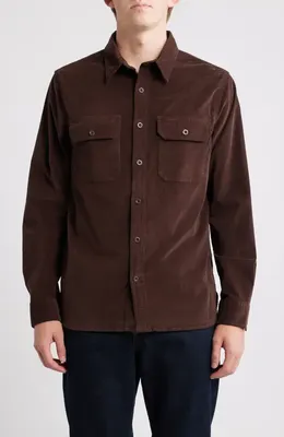AG AG Curtis Classic Fit Button-Up Work Shirt in Sulfur Raw Umber — Men Autumn brown Tops