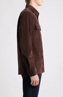 AG AG Curtis Classic Fit Button-Up Work Shirt in Sulfur Raw Umber — Men Autumn brown Tops