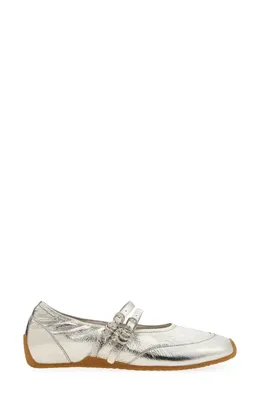 rag & bone rag & bone Emilee Mary Jane Runner in Silvr — Women Winter silver Shoes
