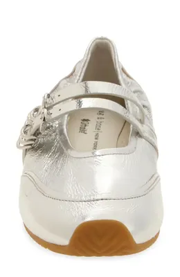 rag & bone rag & bone Emilee Mary Jane Runner in Silvr — Women Winter silver Shoes
