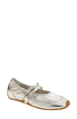 rag & bone rag & bone Emilee Mary Jane Runner in Silvr — Women Winter silver Shoes