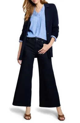 NIC+ZOE NIC+ZOE Knit Blazer in Dark Indigo — Women Winter navy Outerwear