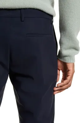Theory Theory Zaine Precision Ponte Knit Pants in Baltic — Men Winter navy Pants