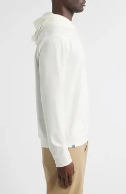 johnnie-O johnnie-O Willard Hoodie in Sand Dollar — Men Spring white Tops
