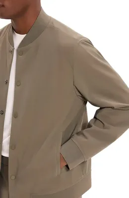Theory Theory Murphy Precision Bomber Jacket in Tarmac - 1Ye — Men Autumn grey Outerwear