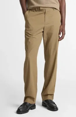 Vince Vince Louie Flat Front Cotton Chinos in Kalamata — Men Autumn grey Pants