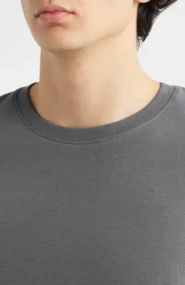 FRAME FRAME Duo Fold Cotton T-Shirt in Slate Blue — Men Autumn grey Tops