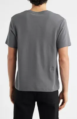 FRAME FRAME Duo Fold Cotton T-Shirt in Slate Blue — Men Autumn grey Tops