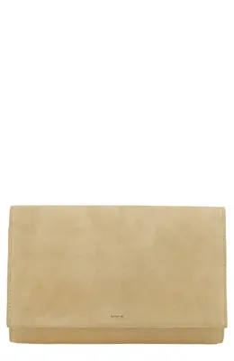 Vince Vince Suede Wallet on a Strap in Maiz — Women Autumn beige Accessories