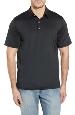 johnnie-O johnnie-O Birdie Classic Fit Performance Polo in Black — Men Winter black Tops