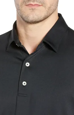 johnnie-O johnnie-O Birdie Classic Fit Performance Polo in Black — Men Winter black Tops