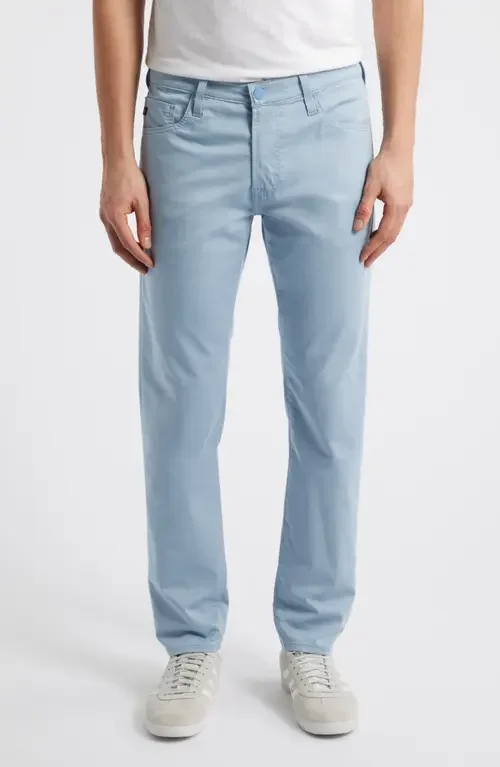 AG AG Tellis Airluxe™ Commuter Performance Sateen Pants in Crystal Cove — Men Summer silver Pants