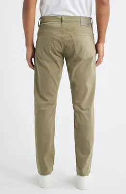 AG AG Everett Stretch Sateen Slim Straight Pants in Dusty Sage — Men Autumn khaki Pants