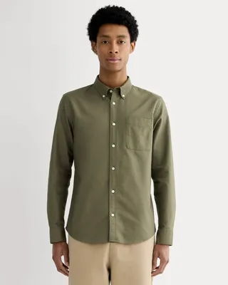 Everlane Everlane Slim Oxford Shirt | Tall In Kalamata in Kalamata — Autumn brown Button-Down Shirts