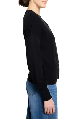 NIC+ZOE NIC+ZOE Snap It Up Cardigan in Black Onyx — Women Winter black Sweaters & Knits