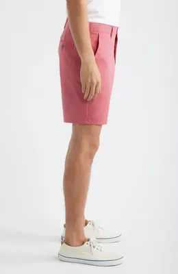 johnnie-O johnnie-O Jupiters Stretch Cotton Blend Chino Shorts in Malibu Red — Men Spring coral Shorts