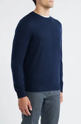 johnnie-O johnnie-O Ronald Merino Wool Sweater in Navy — Men Winter navy Tops