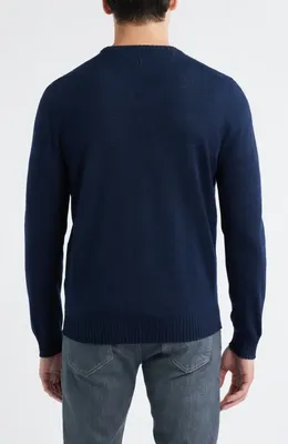 johnnie-O johnnie-O Ronald Merino Wool Sweater in Navy — Men Winter navy Tops