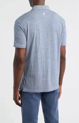 johnnie-O johnnie-O Thatcher Stripe Cotton Blend Polo in Navy — Men Summer grey Tops