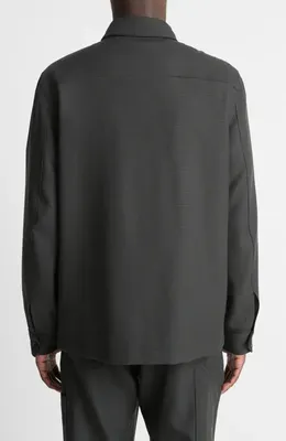 Vince Vince Tropical Wool Field Jacket in Black — Men Winter Outerwear