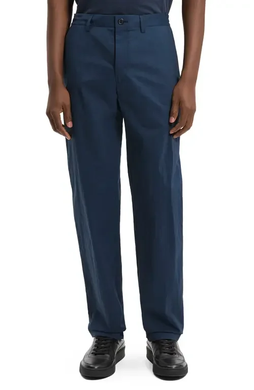 Theory Theory Standard Slim Fit Straight Leg Pants in Nocturne Navy — Men Winter navy Pants