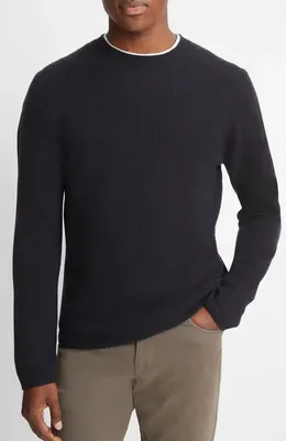 Vince Vince Crewneck Cashmere Sweater in Coastal — Men Winter black Tops