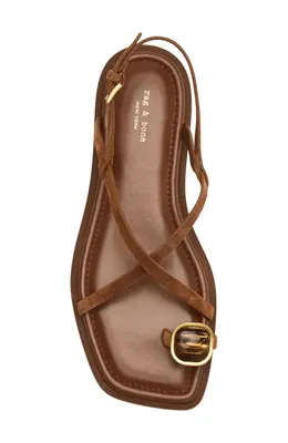 rag & bone rag & bone Remi Slingback Sandal in Umber Suede — Women Autumn brown Shoes