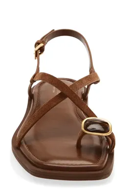 rag & bone rag & bone Remi Slingback Sandal in Umber Suede — Women Autumn brown Shoes
